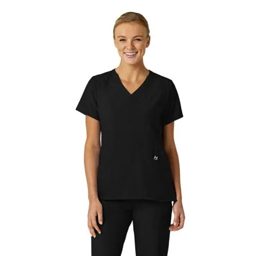 School Uniform Women's Wink W123 Stylized V-Neck Scrub Top