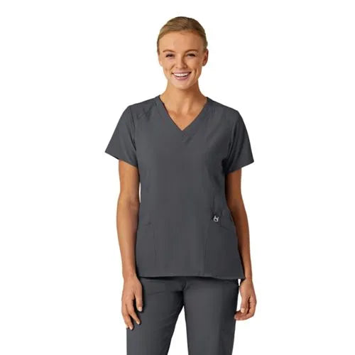 School Uniform Women's Wink W123 Stylized V-Neck Scrub Top