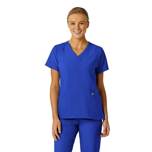 School Uniform Women's Wink W123 Stylized V-Neck Scrub Top