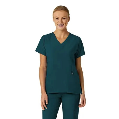 School Uniform Women's Wink W123 Stylized V-Neck Scrub Top