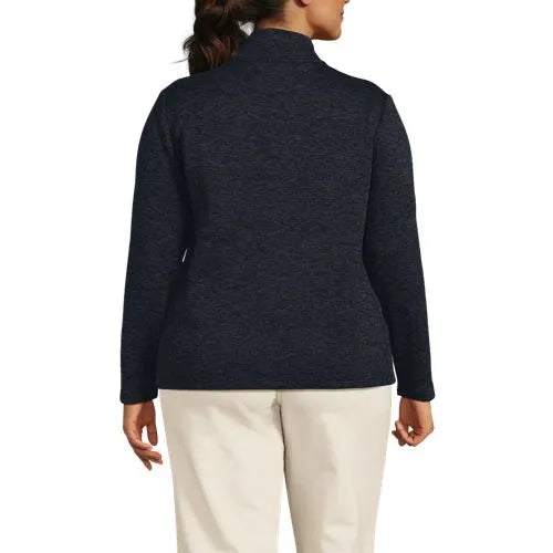 School Uniform Women's Sweater Fleece Zip Front Jacket