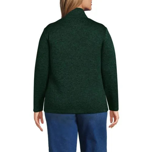 School Uniform Women's Sweater Fleece Zip Front Jacket