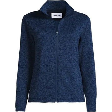 School Uniform Women's Sweater Fleece Zip Front Jacket
