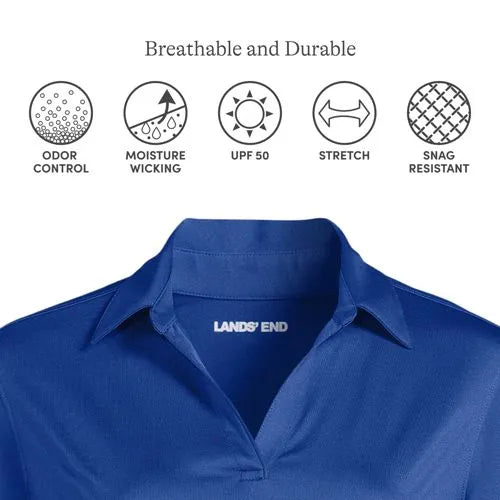 School Uniform Women's Rapid Dry Long Sleeve Sport Collar Polo