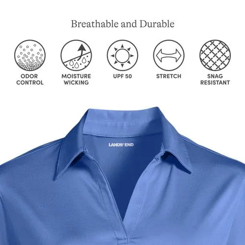 School Uniform Women's Rapid Dry Long Sleeve Sport Collar Polo