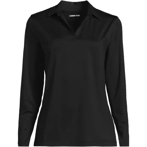 School Uniform Women's Rapid Dry Long Sleeve Sport Collar Polo