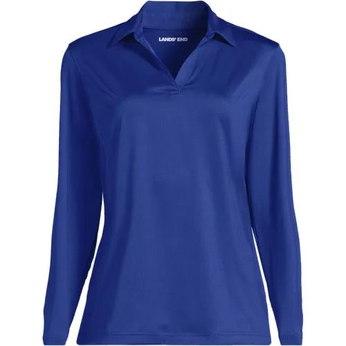 School Uniform Women's Rapid Dry Long Sleeve Sport Collar Polo