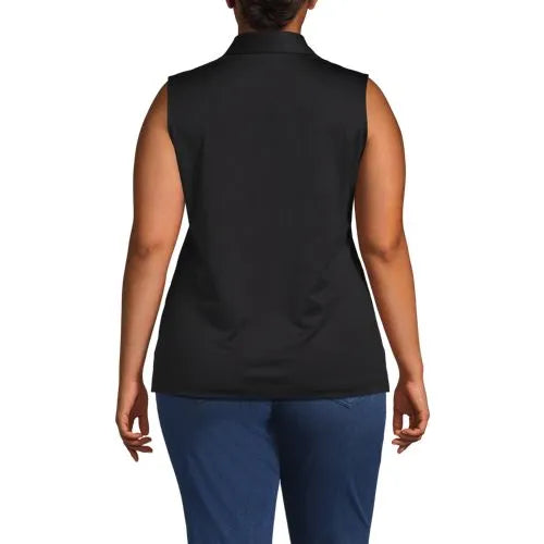 School Uniform Women's Rapid Dry Sleeveless Sport Collar Polo
