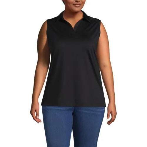 School Uniform Women's Rapid Dry Sleeveless Sport Collar Polo