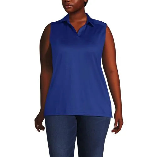 School Uniform Women's Rapid Dry Sleeveless Sport Collar Polo