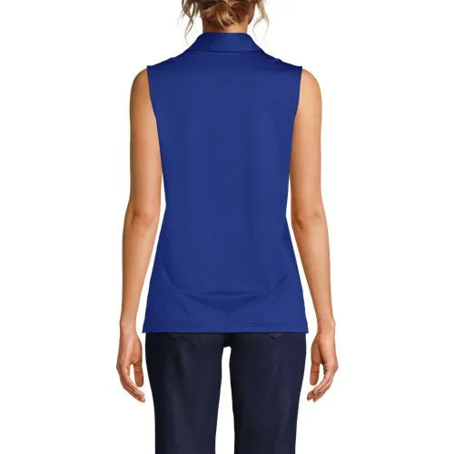 School Uniform Women's Rapid Dry Sleeveless Sport Collar Polo