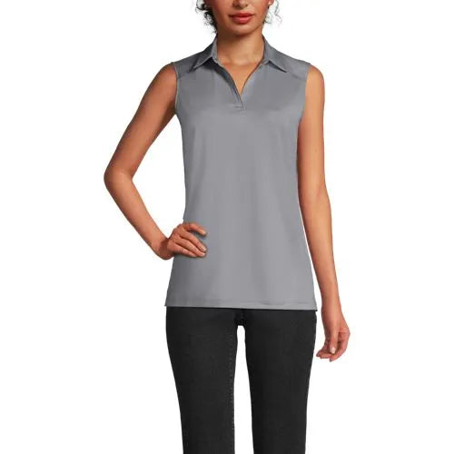 School Uniform Women's Rapid Dry Sleeveless Sport Collar Polo