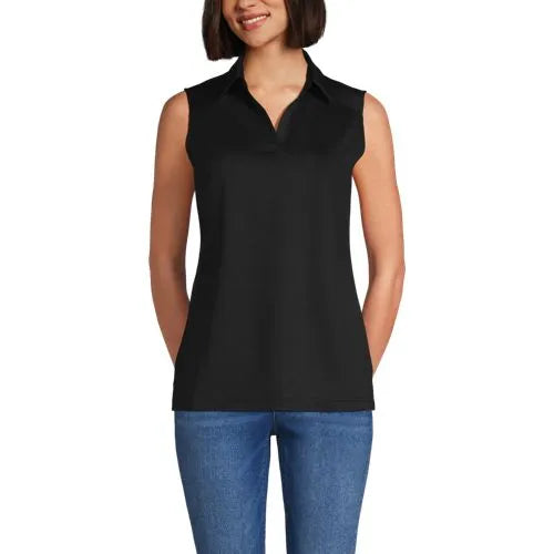 School Uniform Women's Rapid Dry Sleeveless Sport Collar Polo