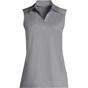 School Uniform Women's Rapid Dry Sleeveless Sport Collar Polo
