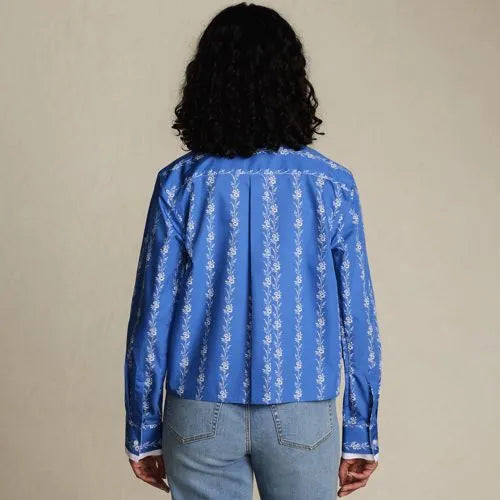 Women's Carefree Cotton Shirt with Removable Bow