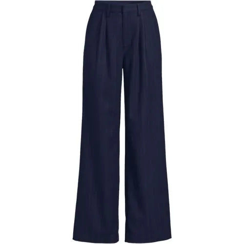 Women's Brushed Flannel Mid Rise Wide Leg Trousers