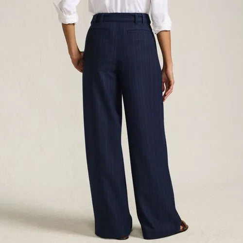 Women's Brushed Flannel Mid Rise Wide Leg Trousers