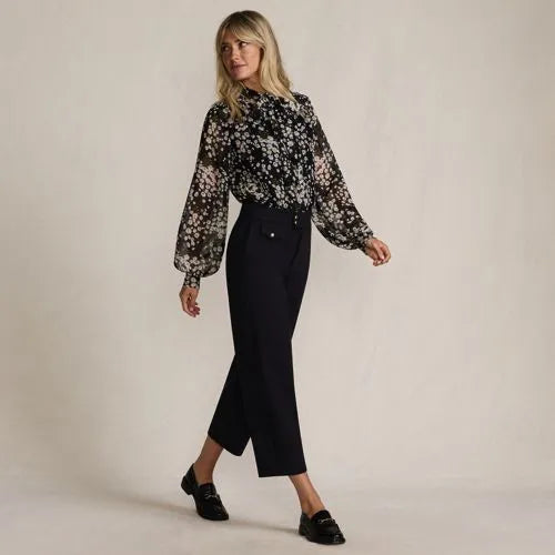 Women's Ponte High Rise Straight Leg Crop Pants