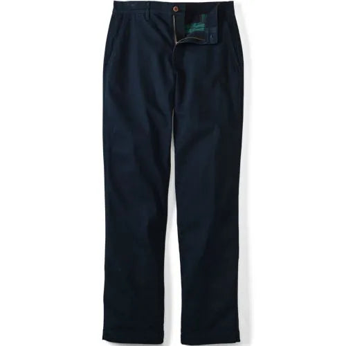Men's Knockabout Comfort Waist Easy Classic Fit Flannel Lined Chino Pant
