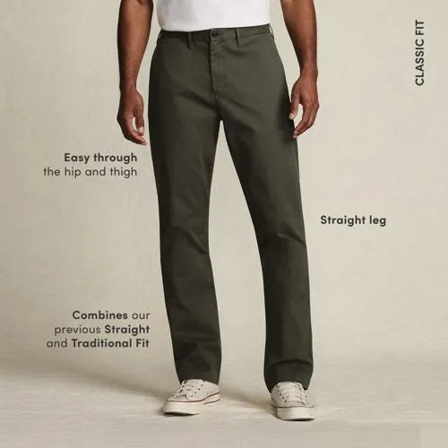 Men's Travel Kit Easy Classic Fit Chino Pant