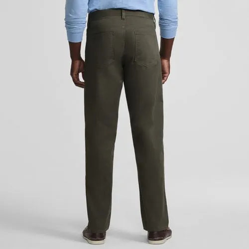 Men's Travel Kit Comfort Waist Classic Straight Fit 5 Pocket Pant