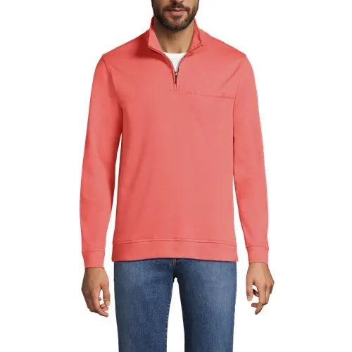 Men's Long Sleeve Travel Kit Pique Quarter Zip