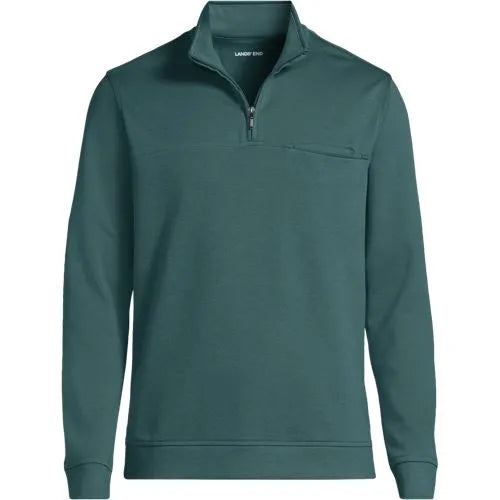Men's Long Sleeve Travel Kit Pique Quarter Zip