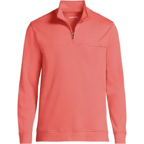 Men's Long Sleeve Travel Kit Pique Quarter Zip