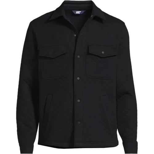 School Uniform Men's Quilted Shirt Jacket