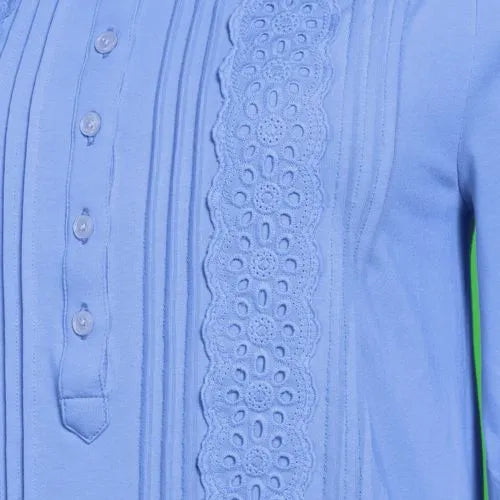 Women's 3/4 Sleeve Lightweight Jersey Embellished Top