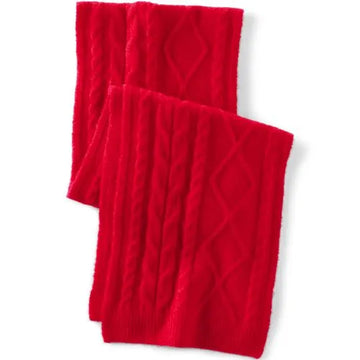 Women's CashTouch Cable Knit Scarf