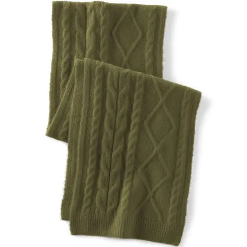 Women's CashTouch Cable Knit Scarf