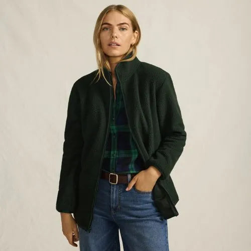 Women's Cozy Sherpa Full Zip Fleece Jacket