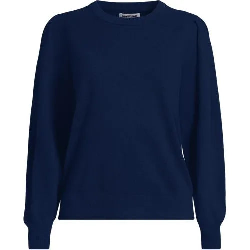 Women's Cashmere Puff Sleeve Crew Neck Sweater
