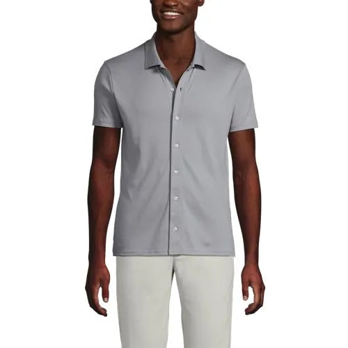 Men's Supima Short Sleeve Button Front Shirt