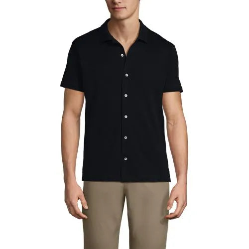 Men's Supima Short Sleeve Button Front Shirt
