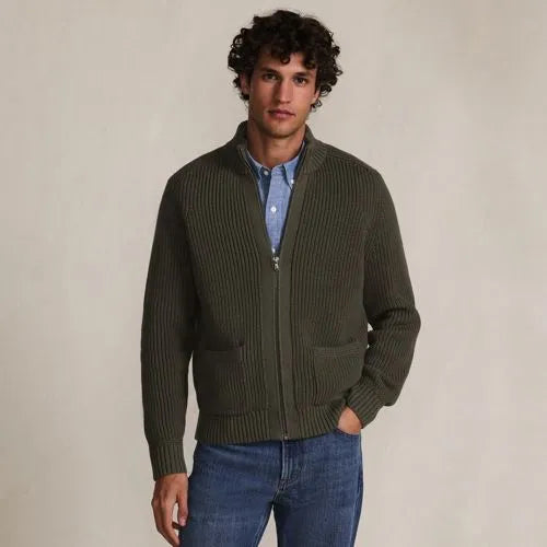 Men's Long Sleeve Drifter Full Zip Cardigan Sweater