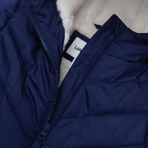 Girls Water Resistant Velour Parka