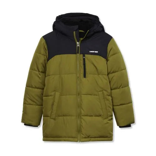 Boys Water Resistant Sherpa Lined Coat