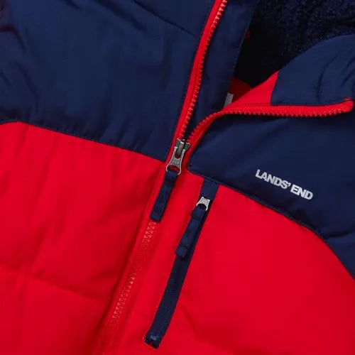 Boys Water Resistant Sherpa Lined Coat