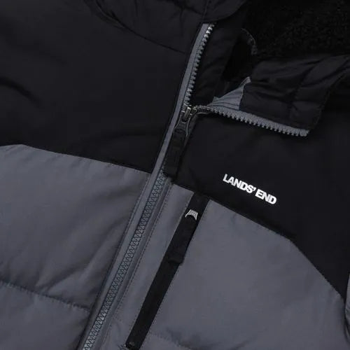 Boys Water Resistant Sherpa Lined Coat