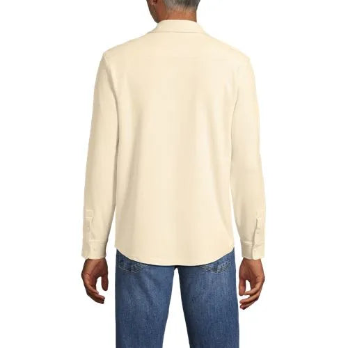 Men's Long Sleeve Knit Workwear Waffle Shirt