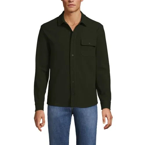 Men's Long Sleeve Knit Workwear Waffle Shirt