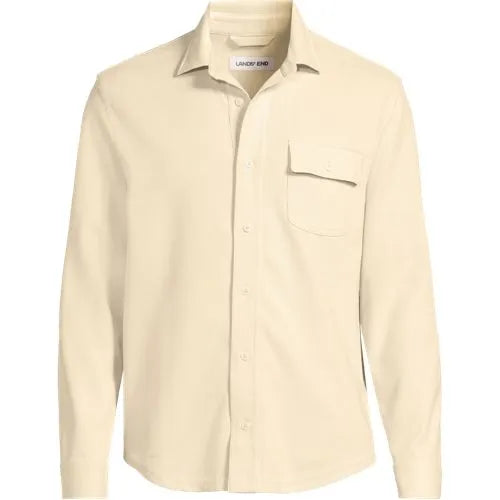 Men's Long Sleeve Knit Workwear Waffle Shirt