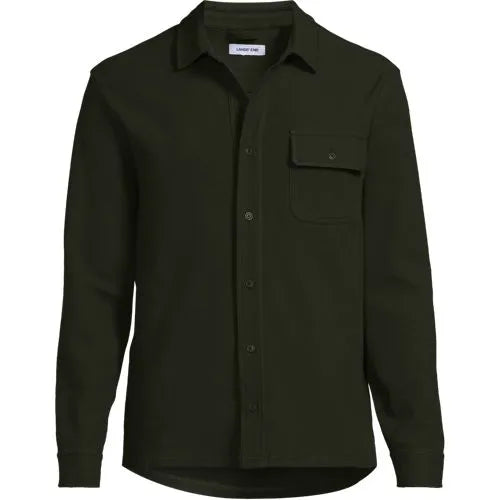 Men's Long Sleeve Knit Workwear Waffle Shirt