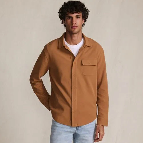 Men's Long Sleeve Knit Workwear Waffle Shirt