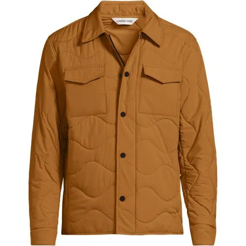 Men's Quilted Insulated Shirt Jacket