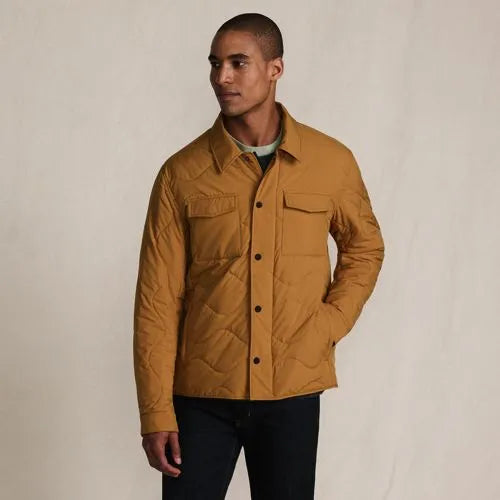 Men's Quilted Insulated Shirt Jacket