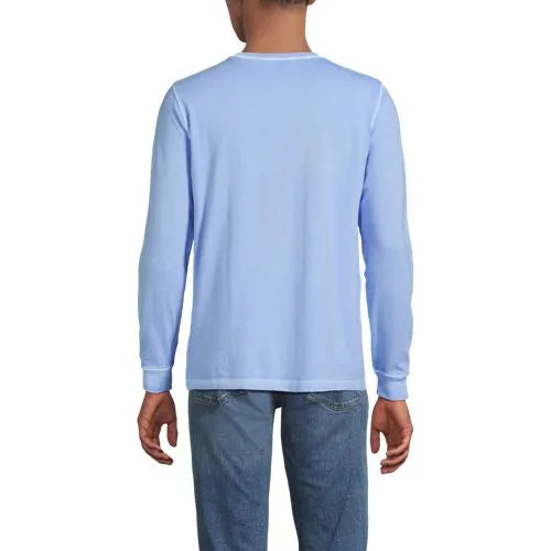 Mens Long Sleeve Pocket Sun Faded Super-T Tee