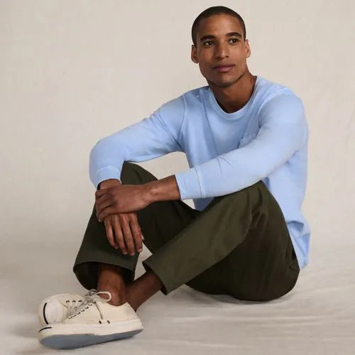 Mens Long Sleeve Pocket Sun Faded Super-T Tee